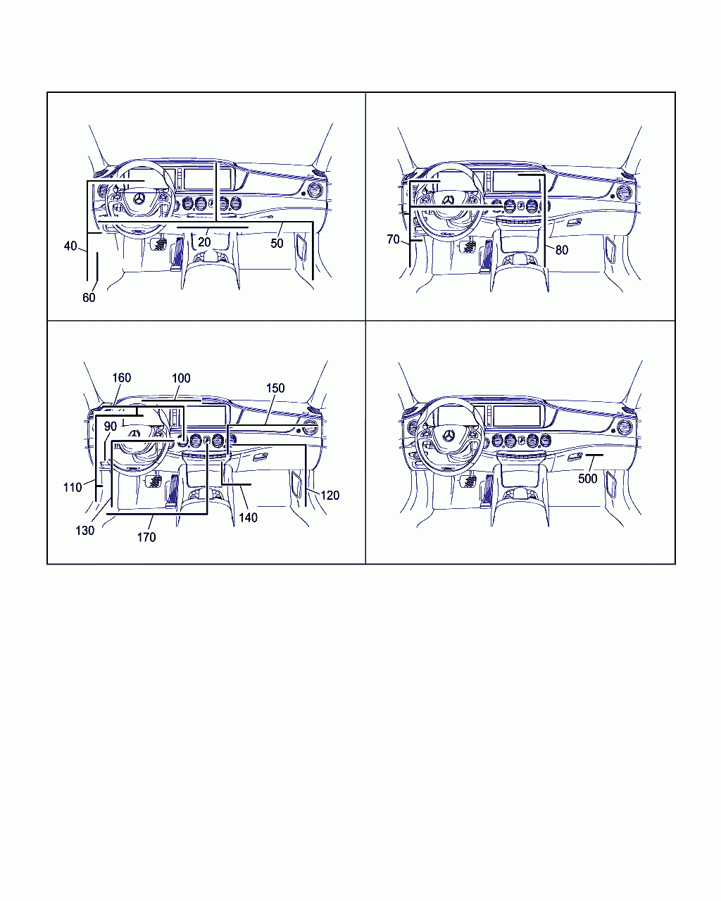 ELECTRICAL WIRING HARNESS, <span>A 222 540 46 08, Main Group: Electrical Equipment And Instruments, Diagram: COCKPIT CABLE HARNESS, Location Of Picture: 20