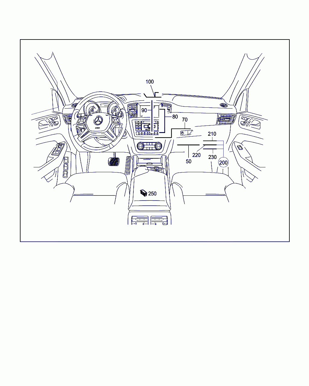 ELECTRICAL WIRING HARNESS, <span>A 166 440 77 09, Main Group: Electrical Equipment And Instruments, Diagram: COCKPIT CABLE HARNESS, Location Of Picture: 80