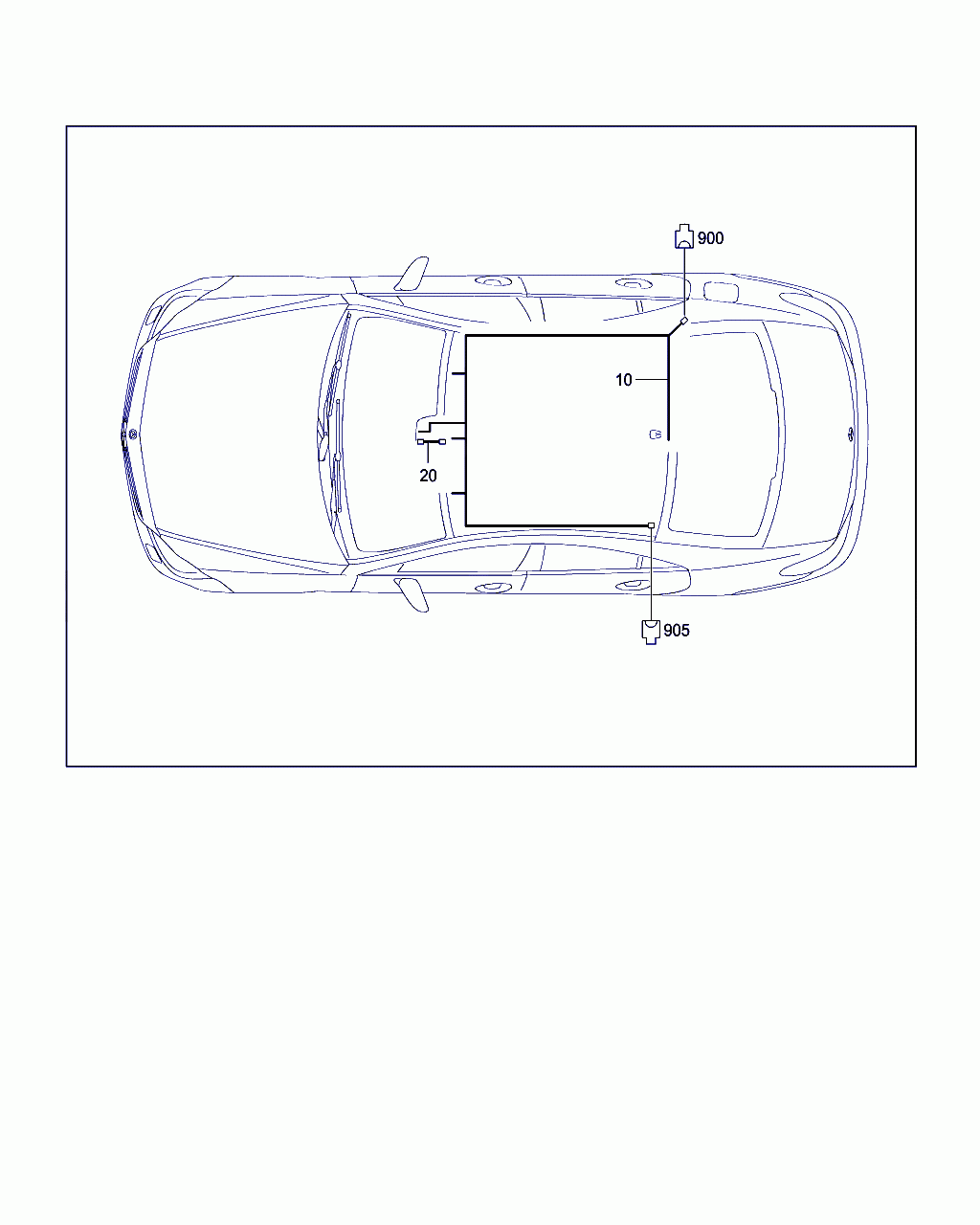 ELECTRICAL WIRING HARNESS, <span>A 218 540 79 05, Main Group: Electrical Equipment And Instruments, Diagram: CABLE HARNESS FOR ROOF, Location Of Picture: 20