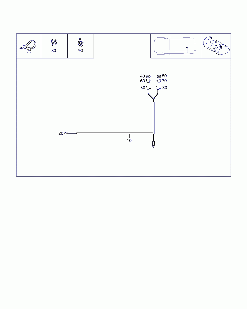 CONTACT SPRING, <span>A 019 545 56 28, Main Group: Electrical Equipment And Instruments, Diagram: FUEL PUMP CABLE, Location Of Picture: 20