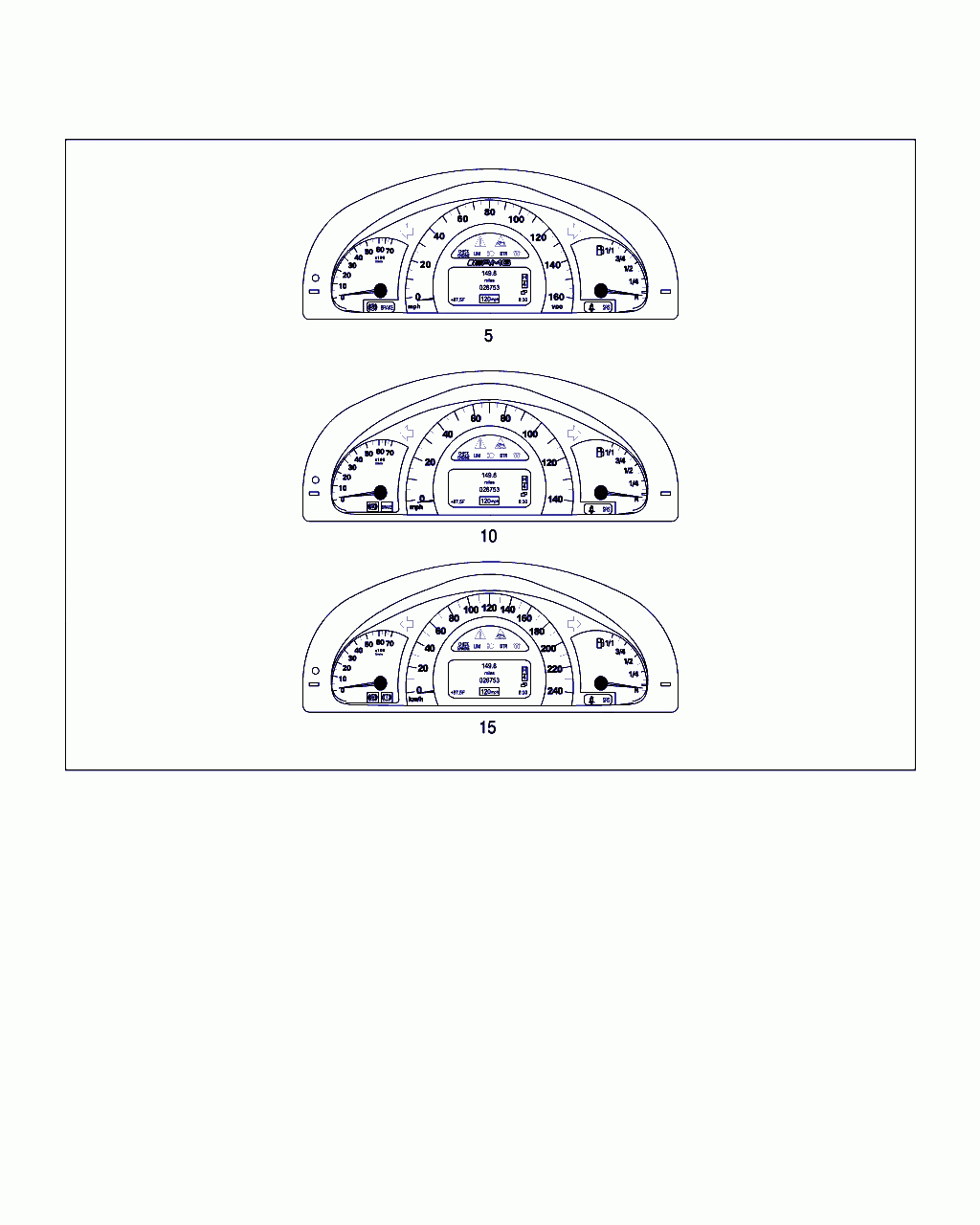 INSTRUMENT CLUSTER, <span>A 463 540 15 11, Main Group: Electrical Equipment And Instruments, Diagram: INSTRUMENT CLUSTER, Location Of Picture: 10