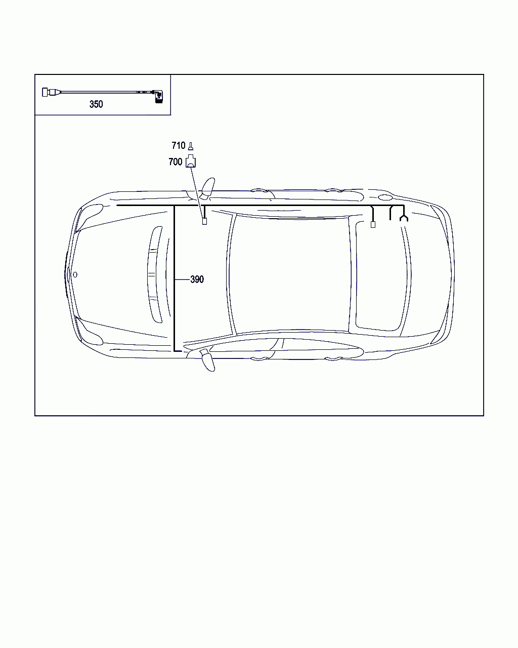 WIRING HARNESS, <span>A 211 540 74 05, Main Group: Electrical Equipment And Instruments, Diagram: ELECTRIC CABLES USED FOR ADDITIONAL HEATER, Location Of Picture: 350
