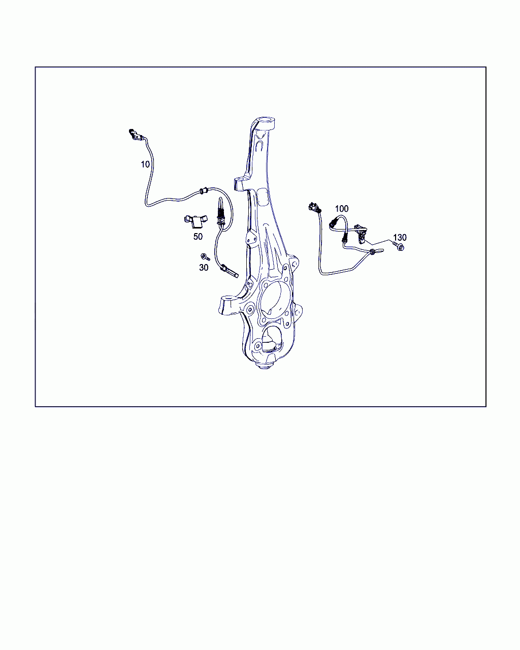 BRACKET, <span>A 166 545 04 40, Main Group: Electrical Equipment And Instruments, Diagram: FRONT AXLE WIRING, Location Of Picture: 50