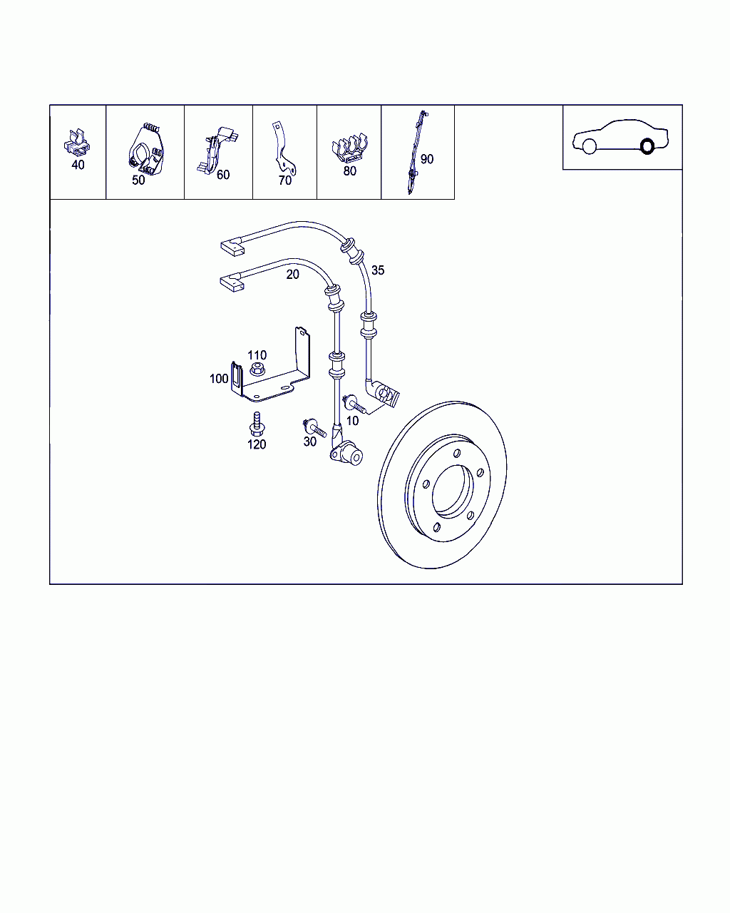 RPM SENSOR, <span>A 211 540 12 17, Main Group: Electrical Equipment And Instruments, Diagram: REAR AXLE WIRING, Location Of Picture: 20