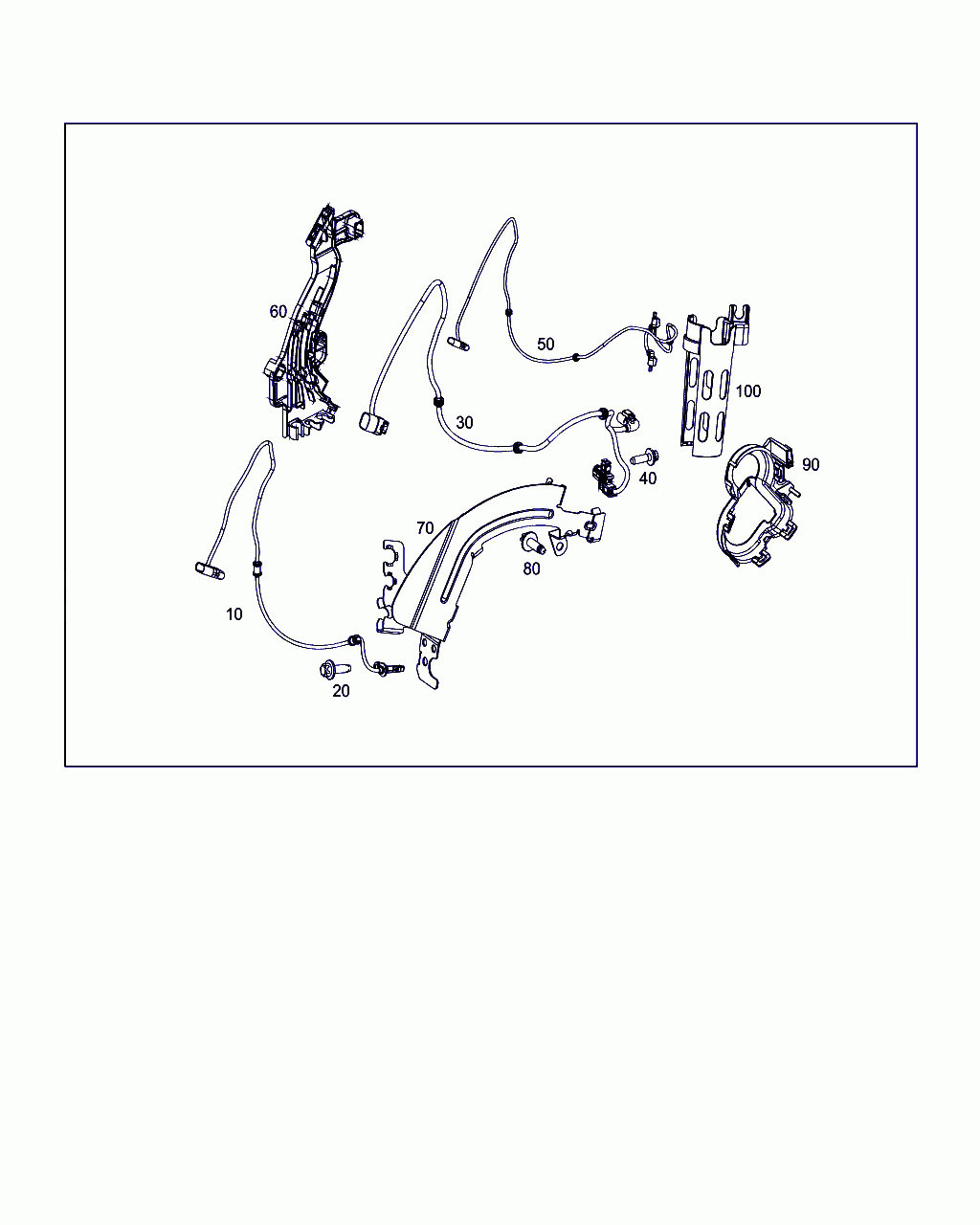 ELECTRICAL WIRING HARNESS, <span>A 205 540 07 00, Main Group: Electrical Equipment And Instruments, Diagram: REAR AXLE WIRING, Location Of Picture: 30