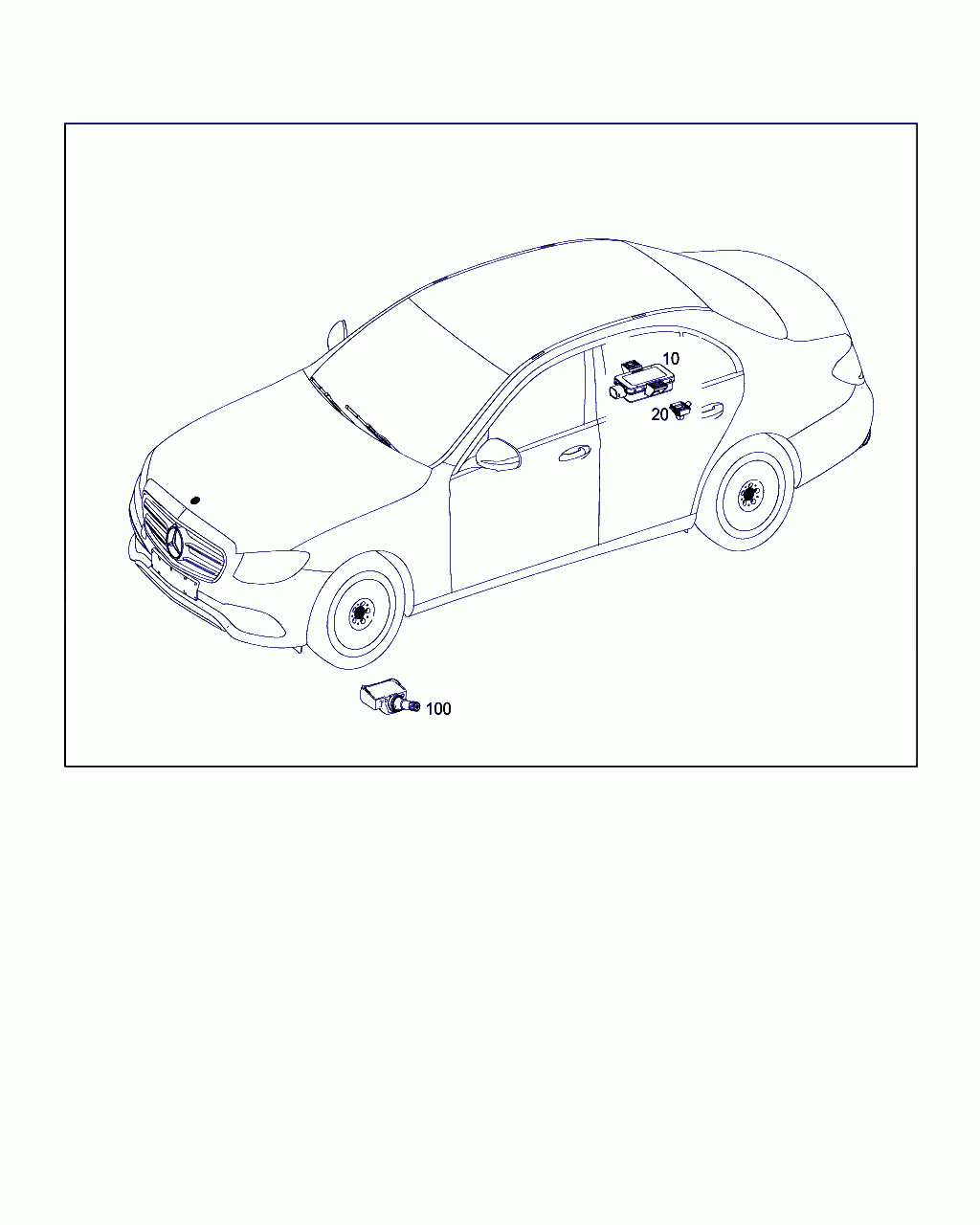 CONTROL UNIT, <span>A 000 900 88 09, Main Group: Electrical Equipment And Instruments, Diagram: TIRE PRESSURE CHECK, Location Of Picture: 10