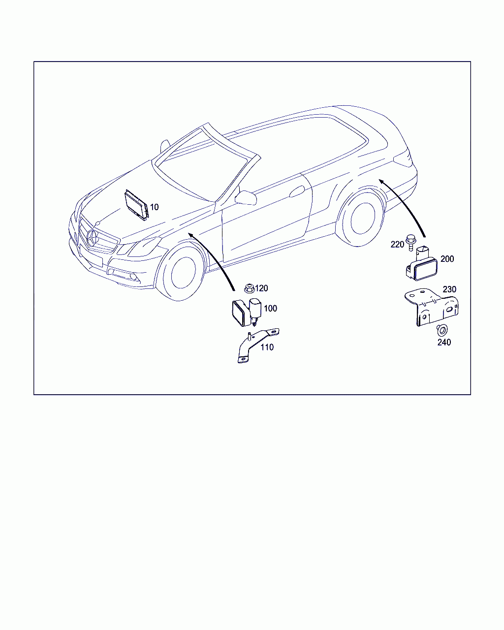 BRACKET, <span>A 207 545 21 40, Main Group: Electrical Equipment And Instruments, Diagram: ELECTRIC PARTS FOR CHASSIS ADJUSTMENT, Location Of Picture: 110