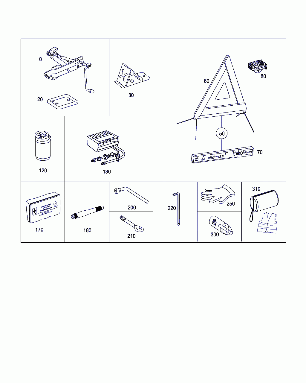 KEY, <span>A 209 899 00 80, Main Group: Tools And Accessories, Diagram: TOOLS AND ACCESSORIES, Location Of Picture: 220