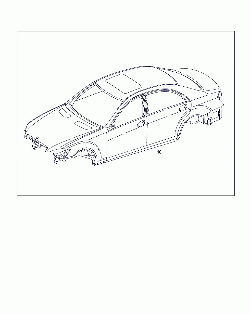 BODY SHELL, <span>A 221 600 16 05, Main Group: Shell, Diagram: SHELL, Location Of Picture: 10