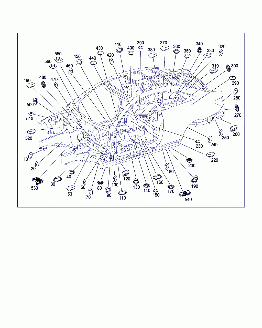 STOP PLUG, <span>A 000 998 04 90, Main Group: Shell, Diagram: EXPANSION PLUGS,GROMMETS, Location Of Picture: 310