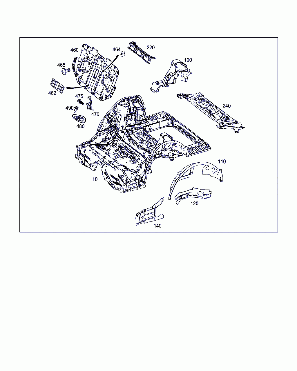 LONGITUDINAL MEMBER, <span>A 213 611 12 00, Main Group: Substructure, Diagram: REAR END FLOOR, Location Of Picture: 140