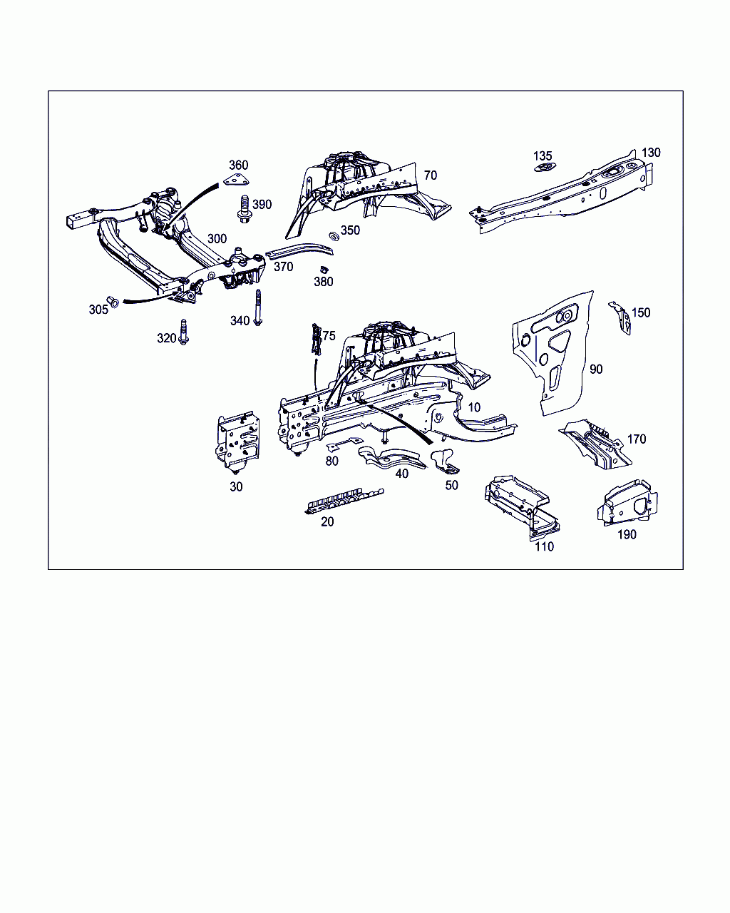 STRUT TOWER, <span>A 205 620 01 01, Main Group: Front End, Front Wall, Diagram: WHEELHOUSE,FRONT SUBFRAME, Location Of Picture: 70