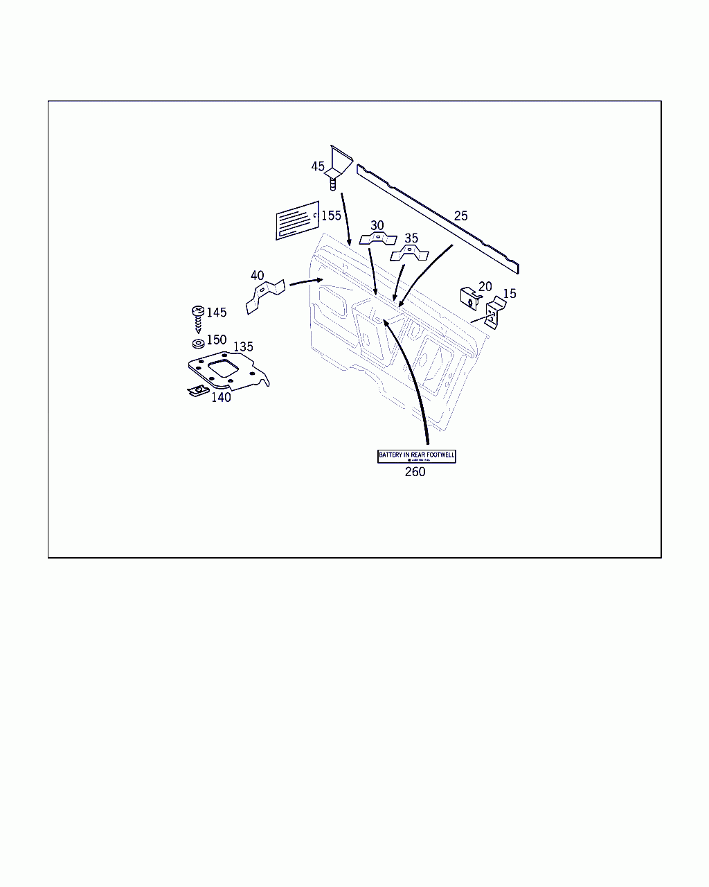 GUIDE SIGN, <span>A 463 584 19 46, Main Group: Cowl,front Panel, Diagram: FIRE WALL AND CONNECTION PARTS, Location Of Picture: 260