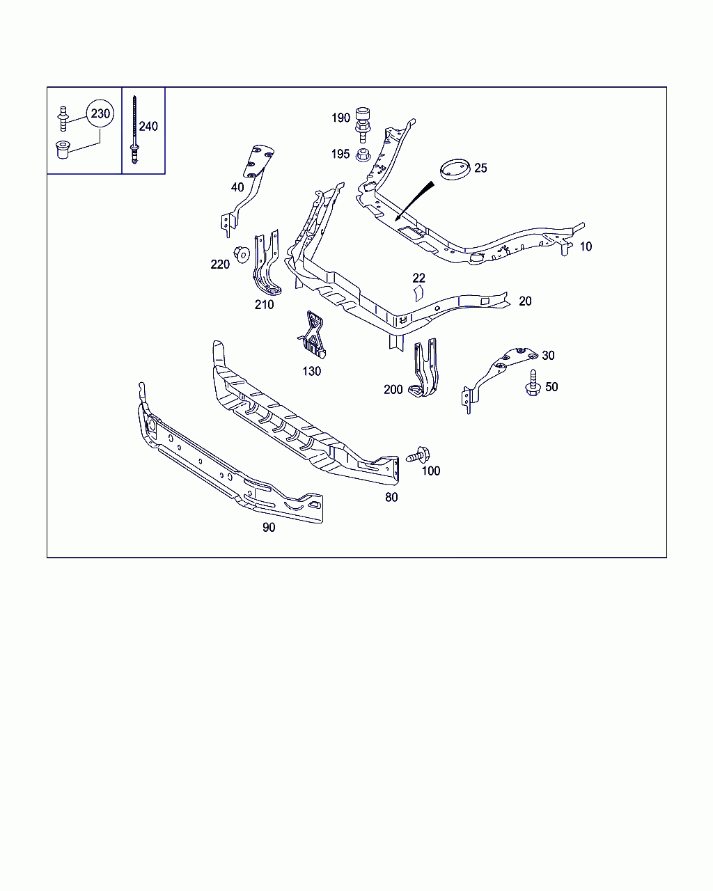 BRACKET, <span>A 171 620 31 14, Main Group: Front End, Front Wall, Diagram: FRONT STIFFENING AND RADIATOR SUPPORT, Location Of Picture: 30