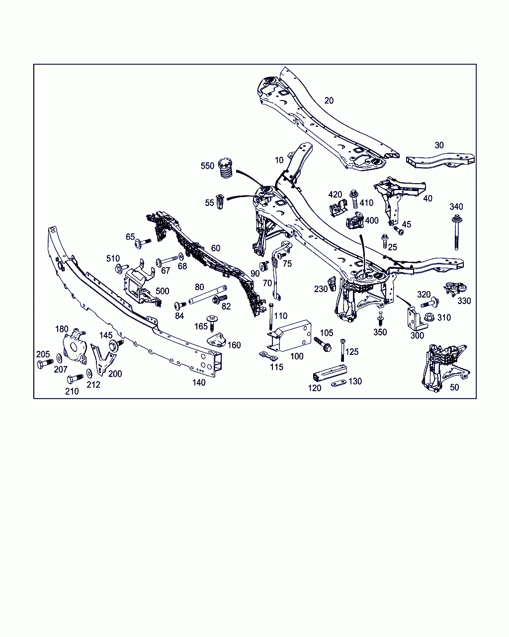 ABSORBER, <span>A 213 620 01 95, Main Group: Front End, Front Wall, Diagram: FRONT STIFFENING AND RADIATOR SUPPORT, Location Of Picture: 100