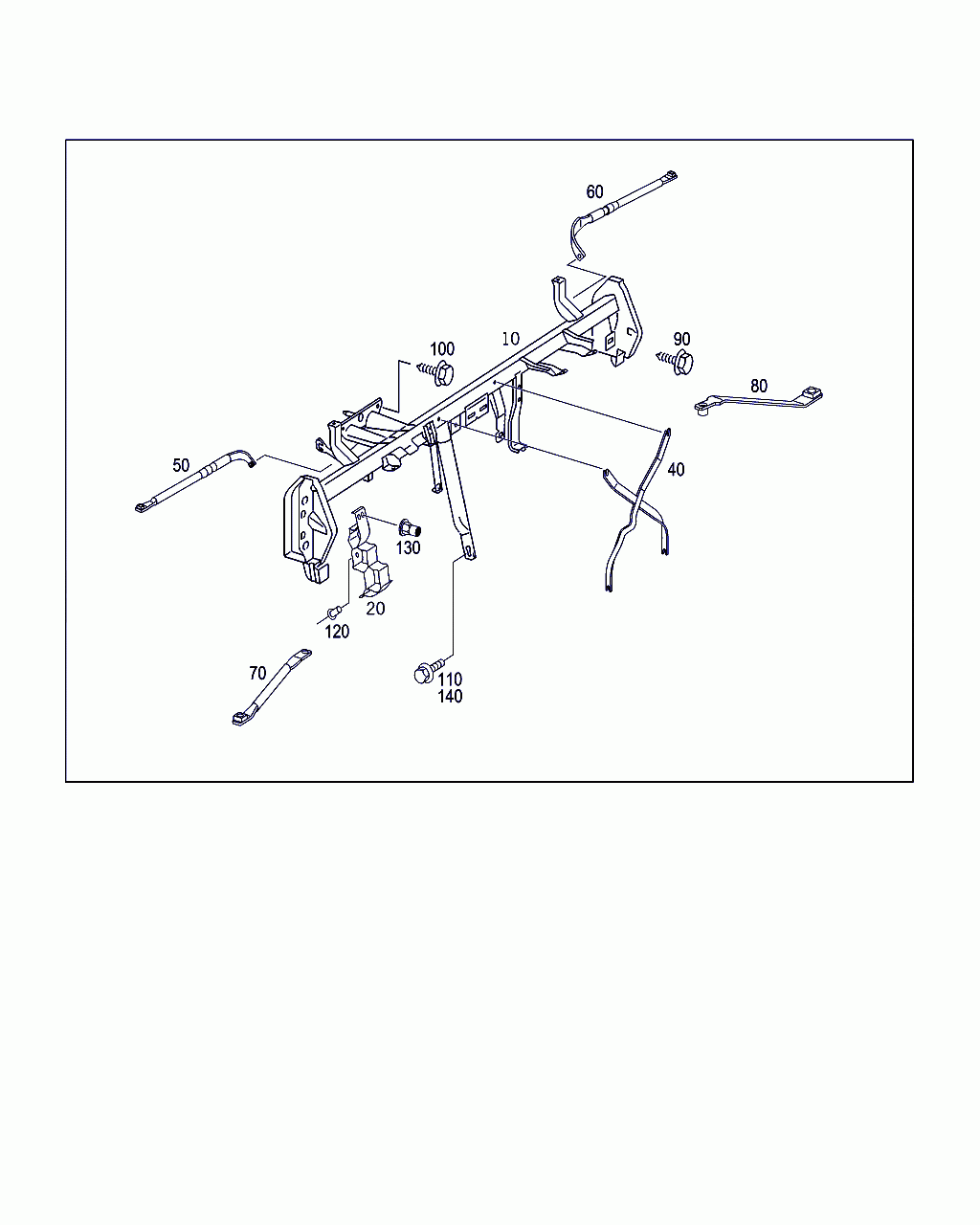 RIVETED NUT, <span>A 002 990 11 58, Main Group: Front End, Front Wall, Diagram: CROSS MEMBER BELOW INSTRUMENT PANEL, Location Of Picture: 130