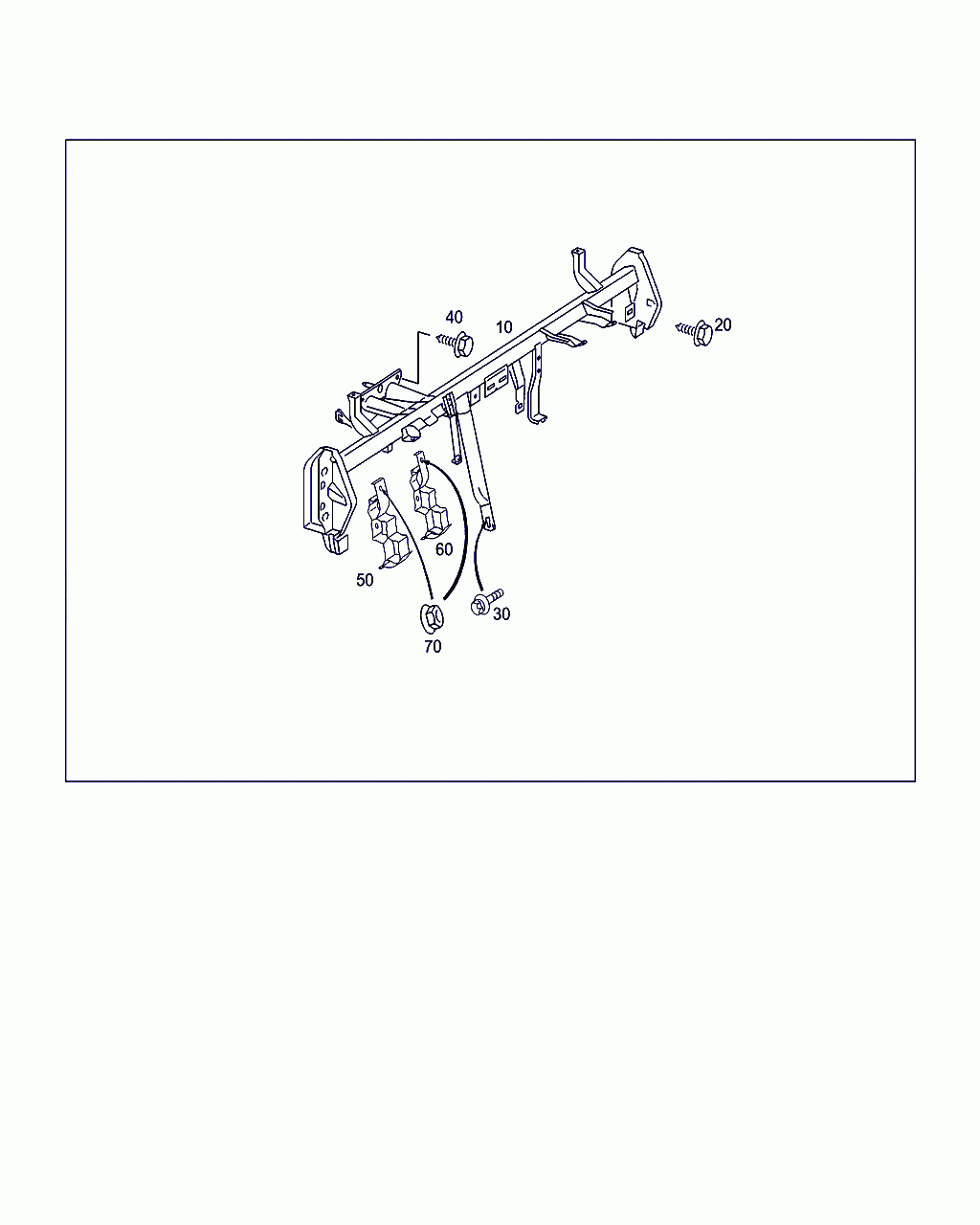 SUPPORT, <span>A 209 620 05 86, Main Group: Front End, Front Wall, Diagram: CROSS MEMBER BELOW INSTRUMENT PANEL, Location Of Picture: 10