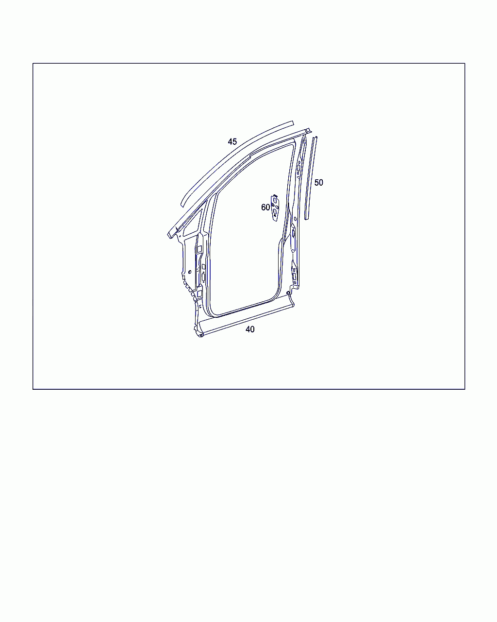 SIDEWALL PANELING, <span>A 639 630 11 00, Main Group: Cowl,front Panel, Diagram: RIGHT PANELING, A AND B-PILLARS, Location Of Picture: 40