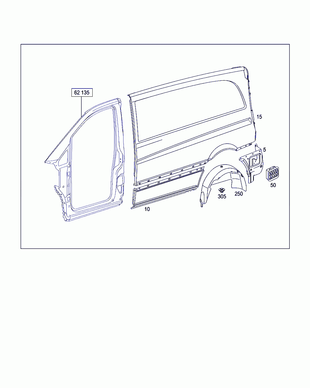 PANELLING, <span>A 639 637 06 19, Main Group: Side Panels, Diagram: LEFT SIDE PANELLING, Location Of Picture: 10