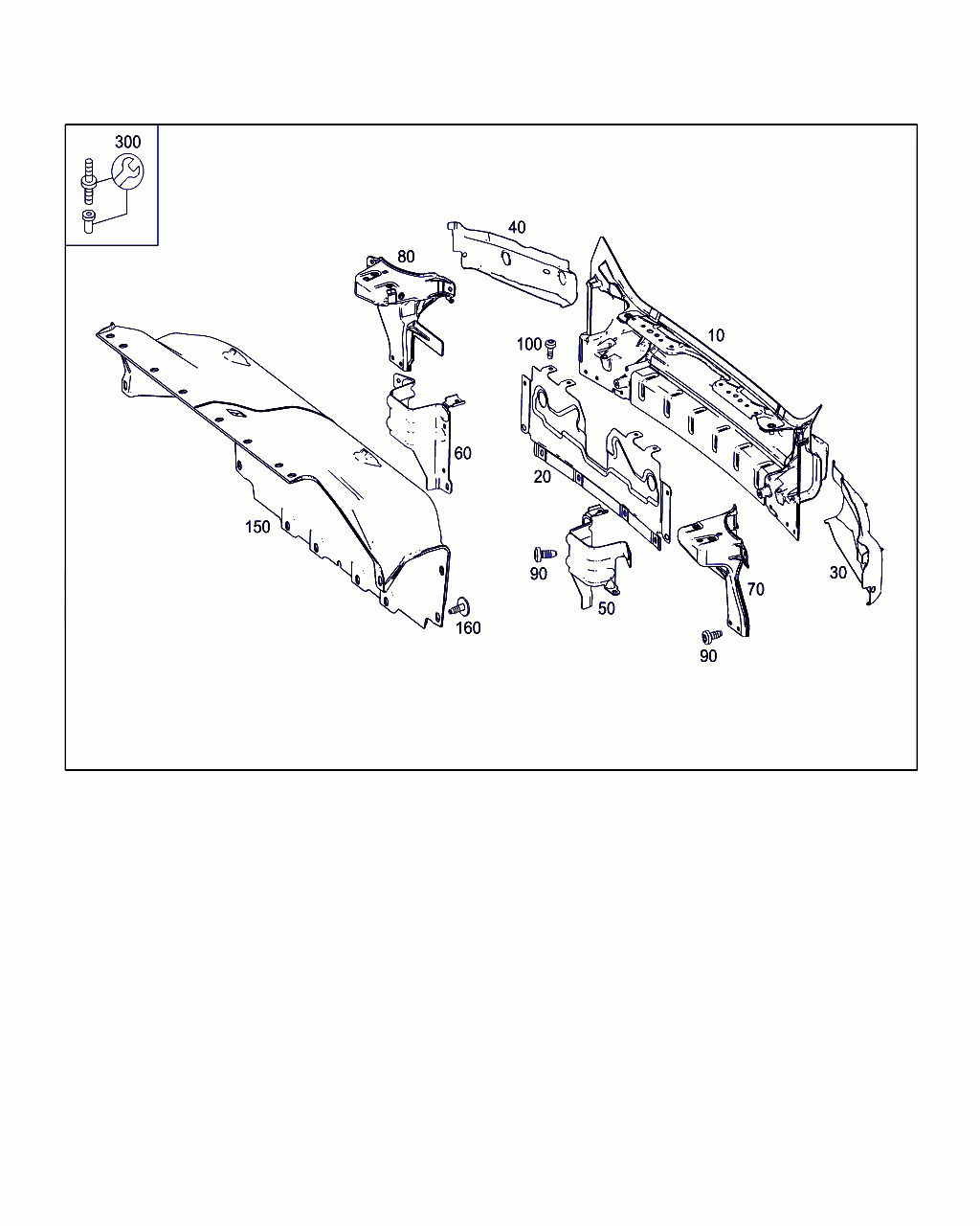 PARTITION, <span>A 231 646 00 00, Main Group: Rear End, Diagram: REAR END, Location Of Picture: 150