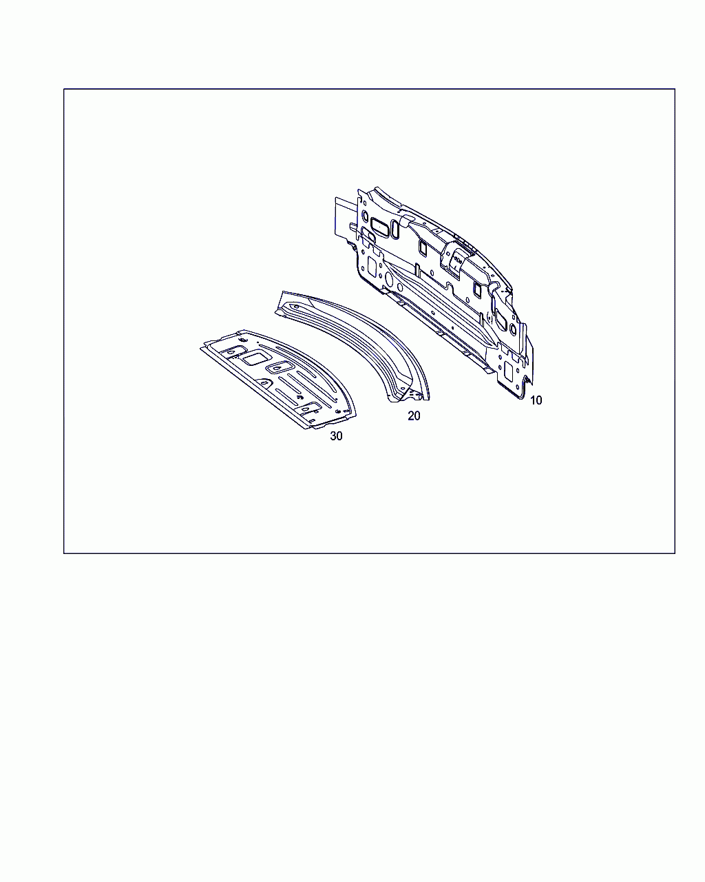 REAR WALL, <span>A 205 646 02 00, Main Group: Rear End, Diagram: REAR END, Location Of Picture: 30