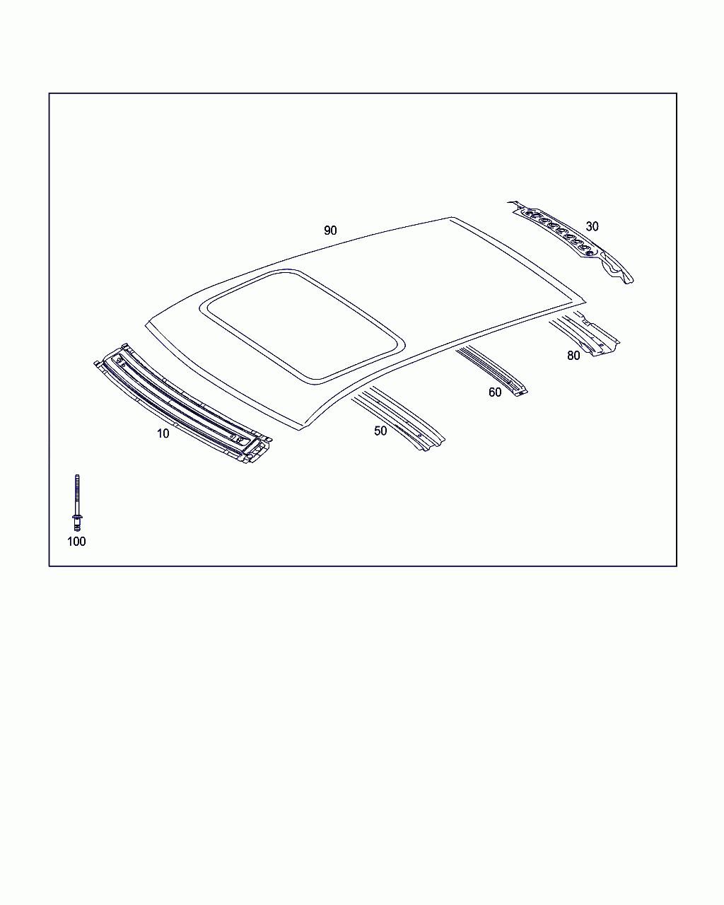 REINFORCEMENT, <span>A 164 657 04 16, Main Group: Roof, Diagram: ROOF, Location Of Picture: 60