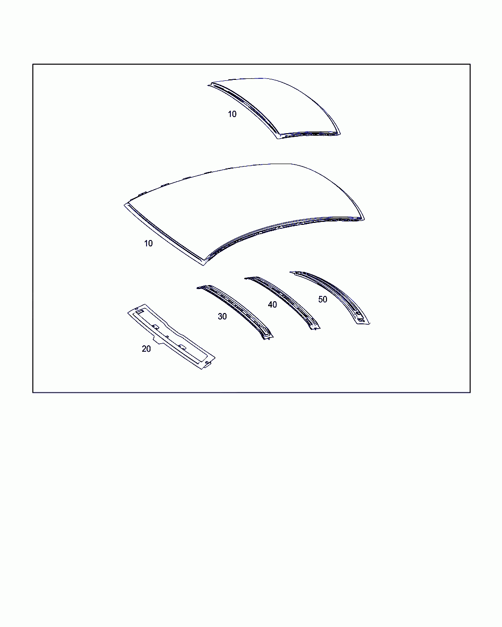 ROOF FRAME, <span>A 238 650 06 00, Main Group: Roof, Diagram: ROOF, Location Of Picture: 20