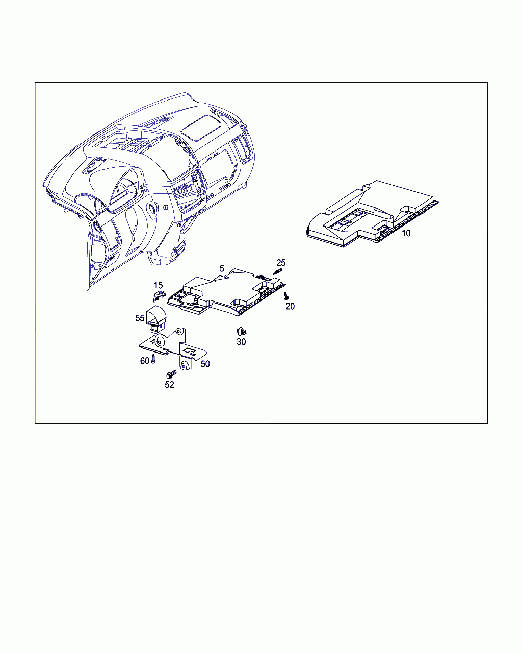 TRIM PANEL FEET RECESS, <span>A 636 680 02 06, Main Group: Instrument Panel/lining, Diagram: DETACHABLE COMPONENTS,INSTRUMENT PANEL, Location Of Picture: 5