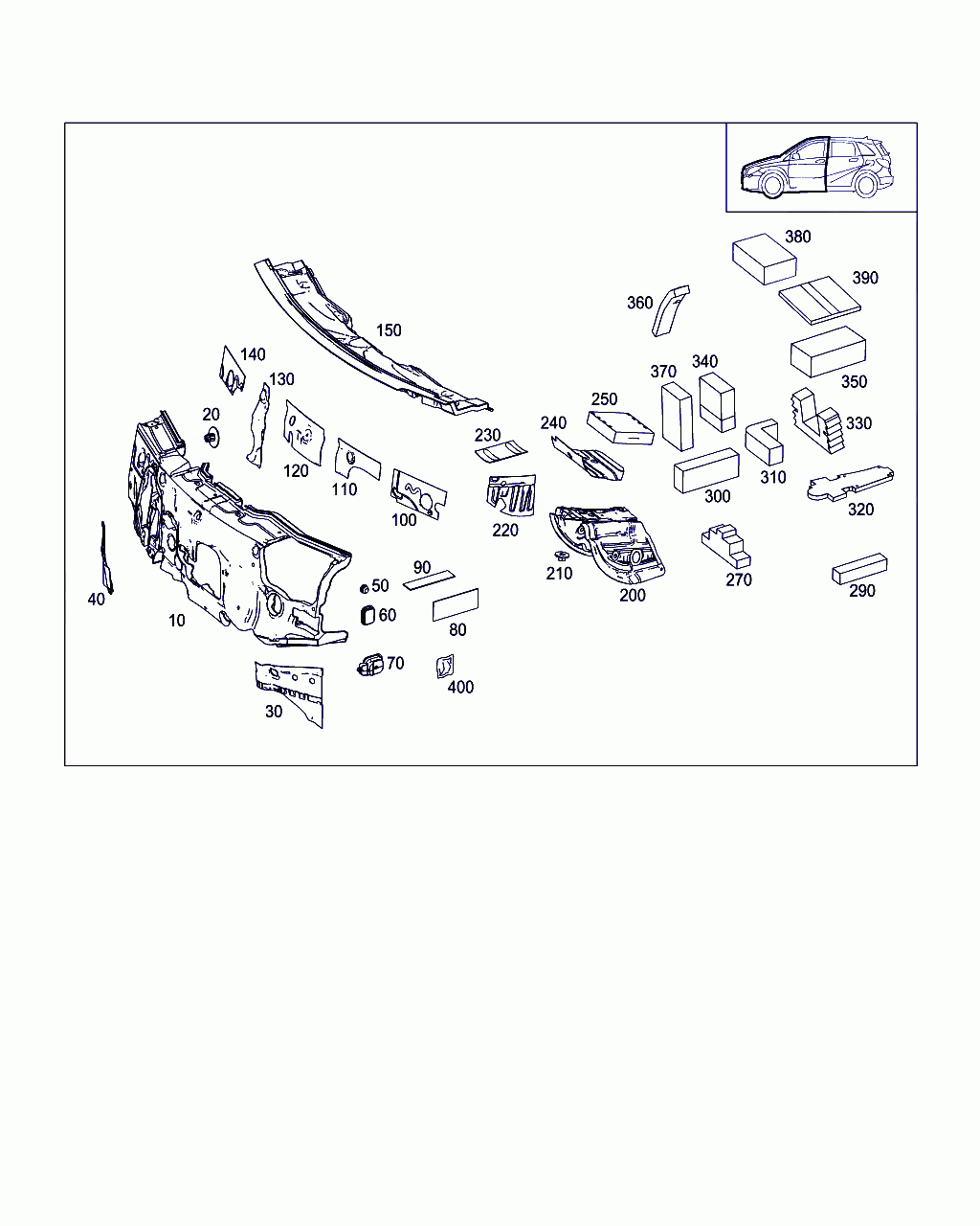 INSULATION FIREWALL, <span>A 246 682 12 28, Main Group: Panelling, Diagram: INSULATION IN PASSENGER COMPARTMENT, Location Of Picture: 150