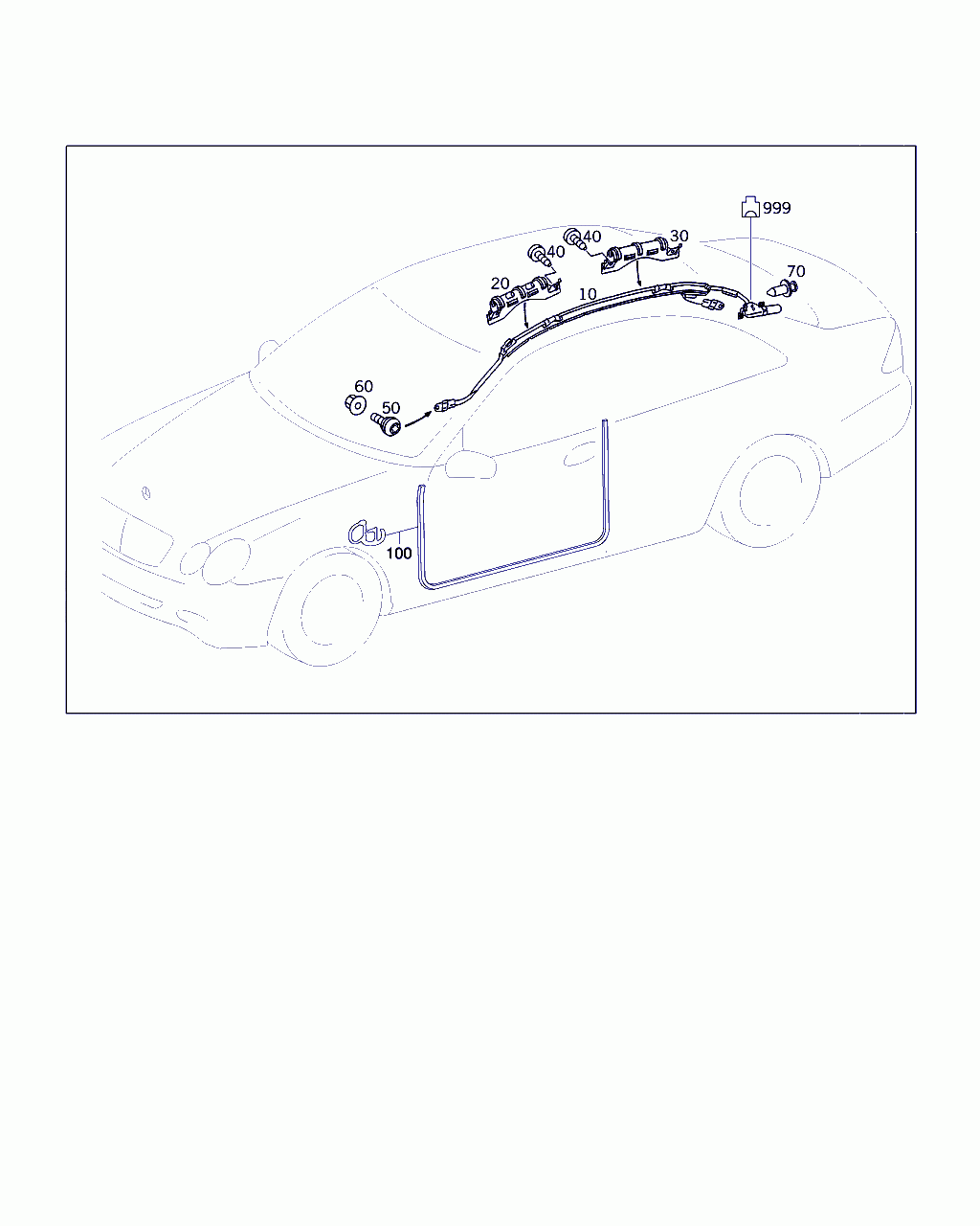 CONSOLE, <span>A 203 868 07 31, Main Group: Panelling And Lining, Diagram: HEAD PROTECTION CURTAIN, DOOR EDGE GUARD SECTIONS, Location Of Picture: 30