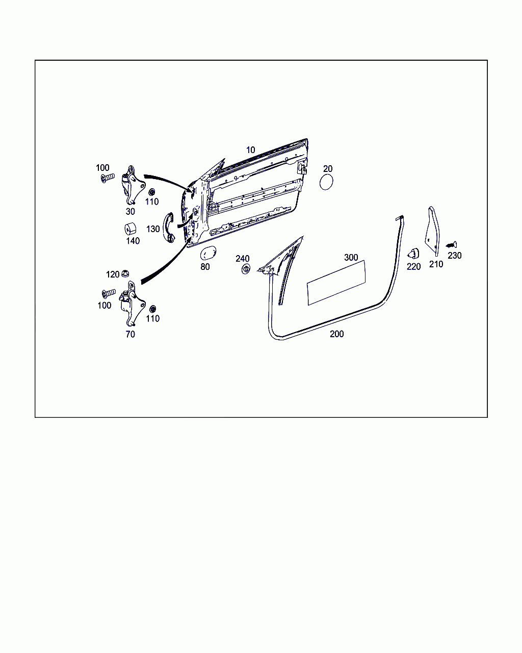 DOOR SHELL, <span>A 207 720 02 05, Main Group: Front Doors, Diagram: FRONT DOORS, Location Of Picture: 10