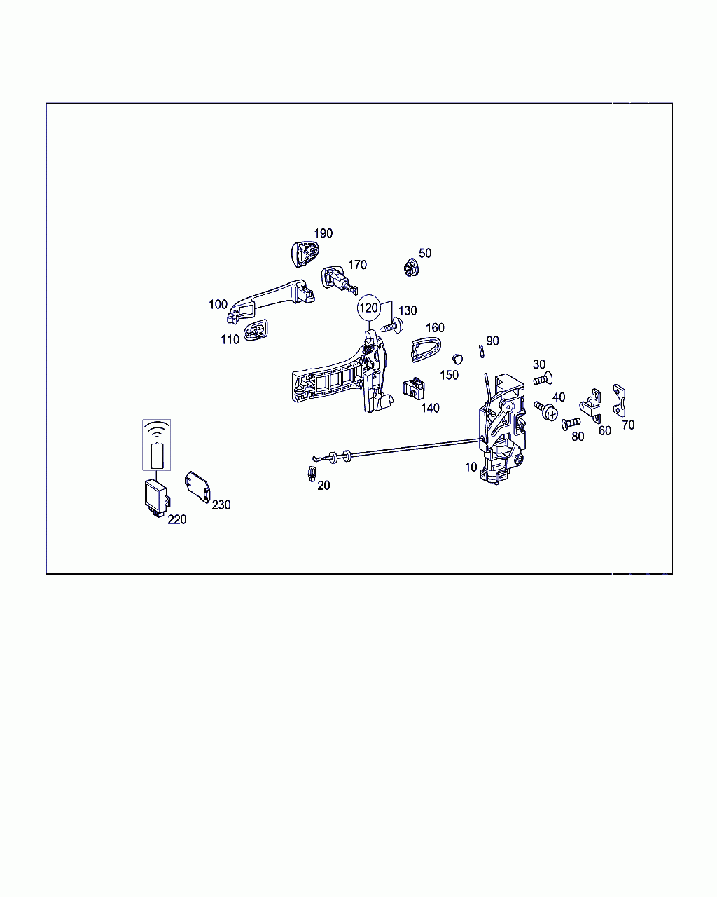 BRACKET, <span>A 168 822 01 14, Main Group: Front Doors, Diagram: CLOSING SYSTEM, Location Of Picture: 230