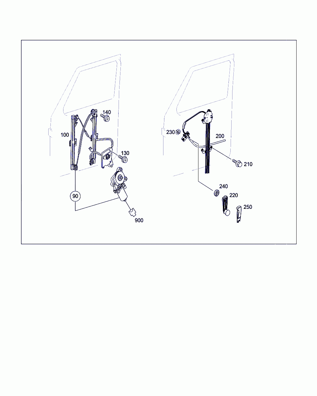 WINDOW REGULATOR, <span>A 463 720 15 46, Main Group: Front Doors, Diagram: WINDOW REGULATOR, Location Of Picture: 100