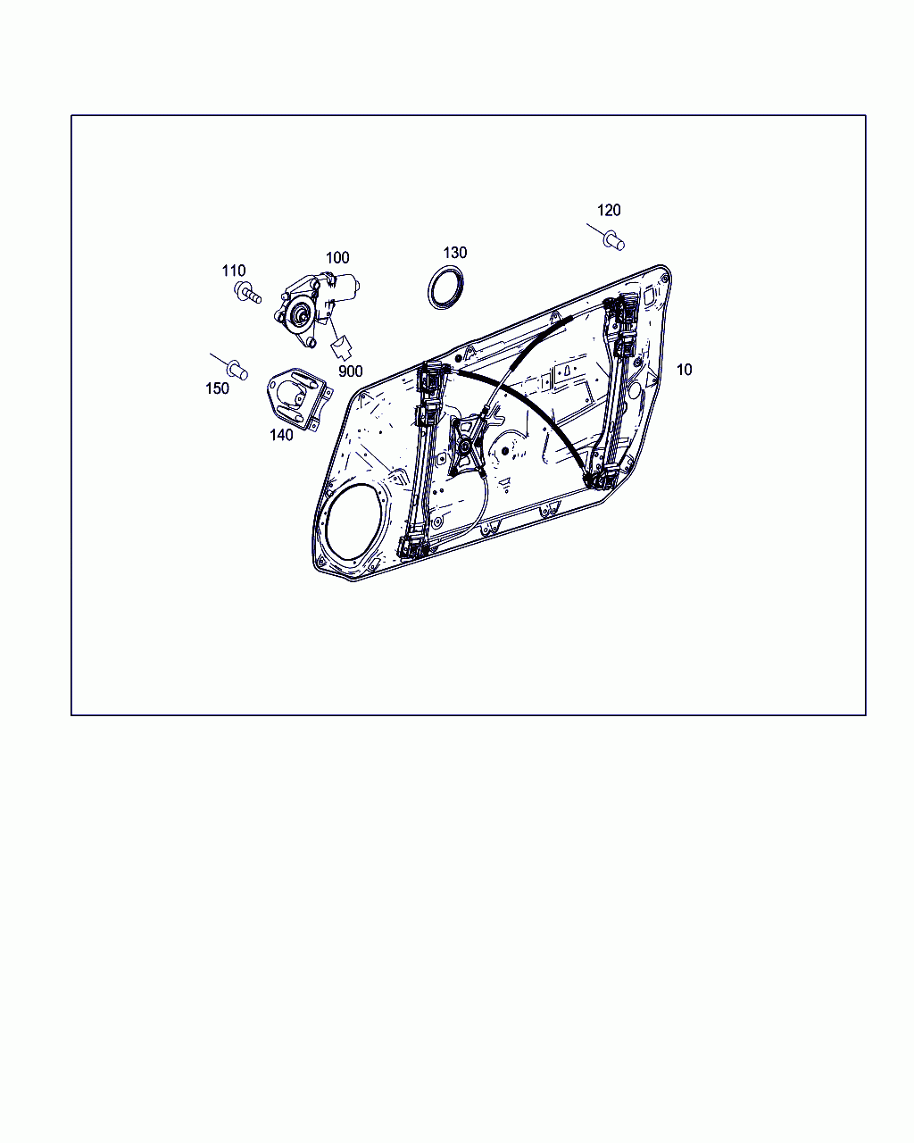 BASIC CARRIER RAIL, A 204 720 31 79, 主組: Front Doors, 子組: WINDOW REGULATOR, 圖示位置: 10