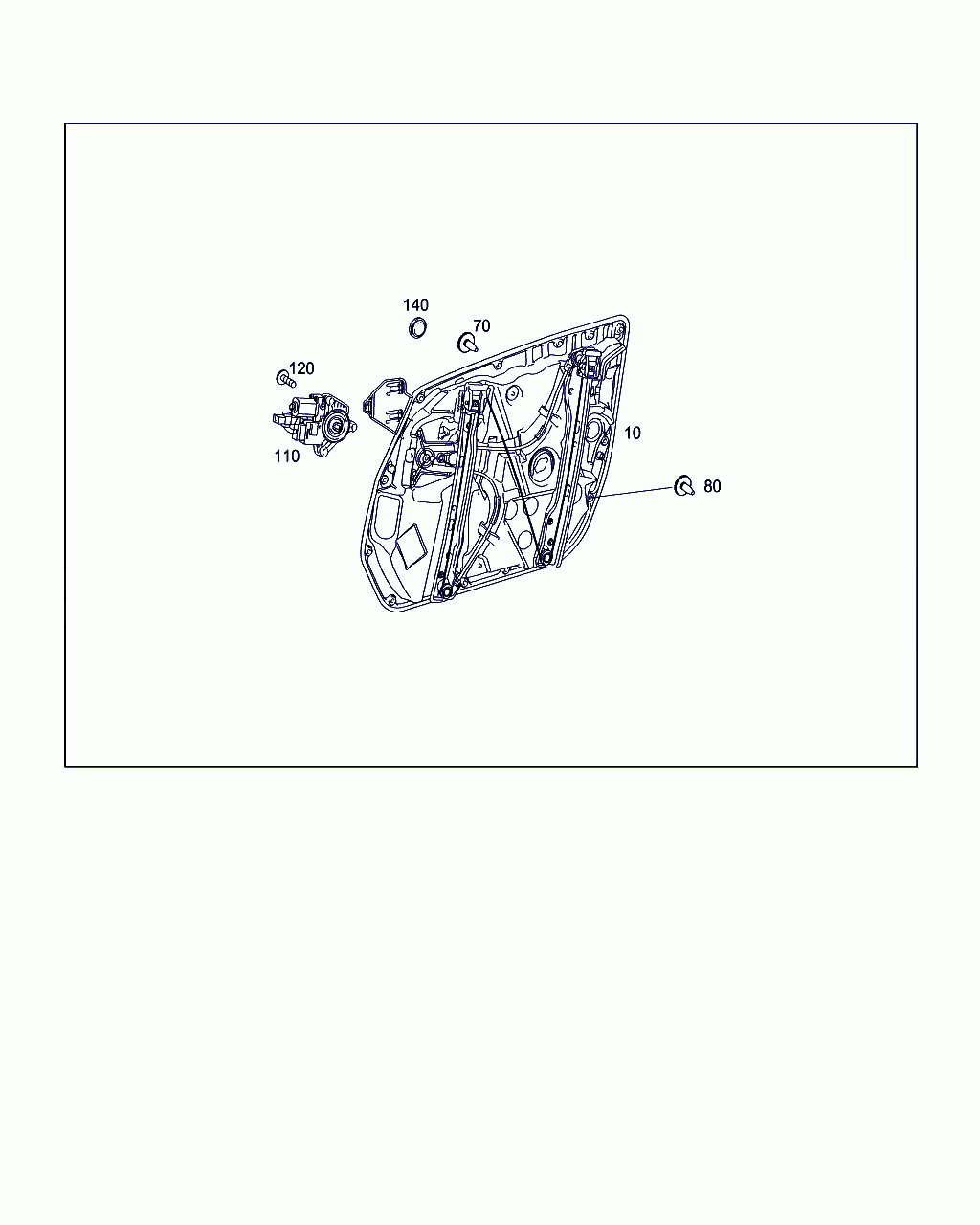 BASIC CARRIER RAIL, <span>A 213 720 52 05, Main Group: Front Doors, Diagram: WINDOW REGULATOR, Location Of Picture: 10
