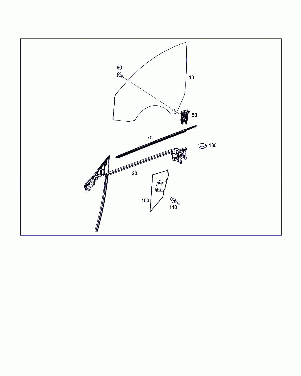 WINDOW GUIDE, <span>A 218 720 09 15, Main Group: Front Doors, Diagram: FRONT DOOR WINDOWS, Location Of Picture: 20