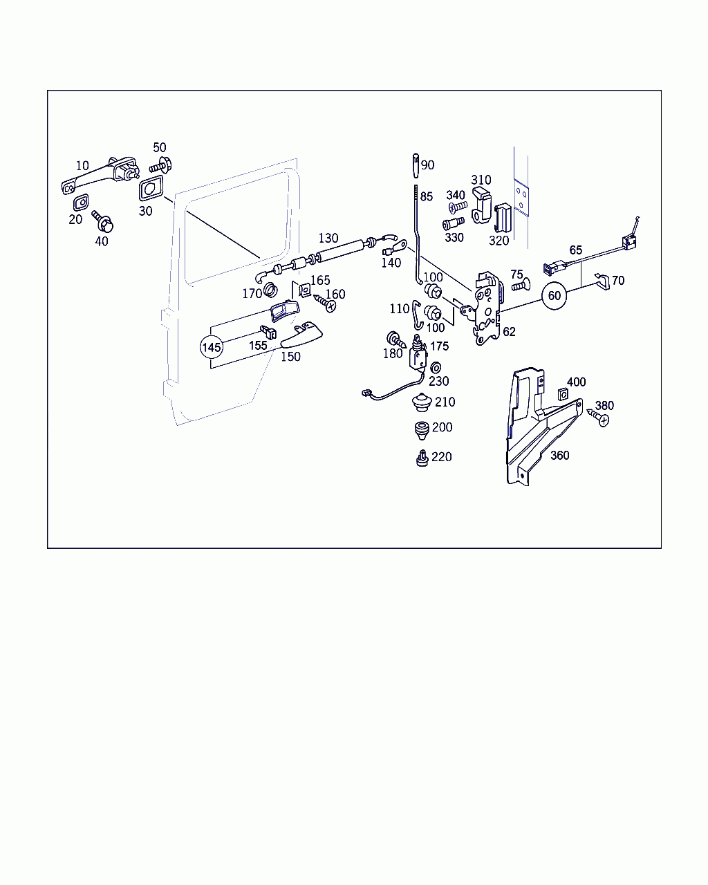 DOOR LOCK, <span>A 463 730 11 35, Main Group: Rear Doors, Diagram: CLOSING SYSTEM, Location Of Picture: 60