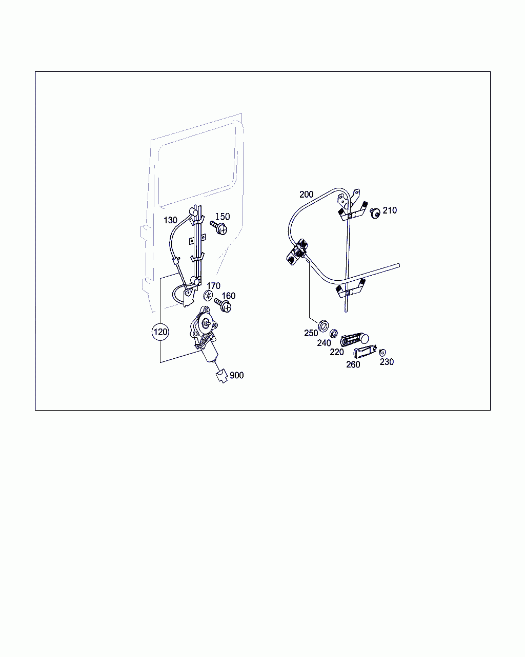 WINDOW REGULATOR, <span>A 463 720 14 46, Main Group: Rear Doors, Diagram: WINDOW REGULATOR, Location Of Picture: 120