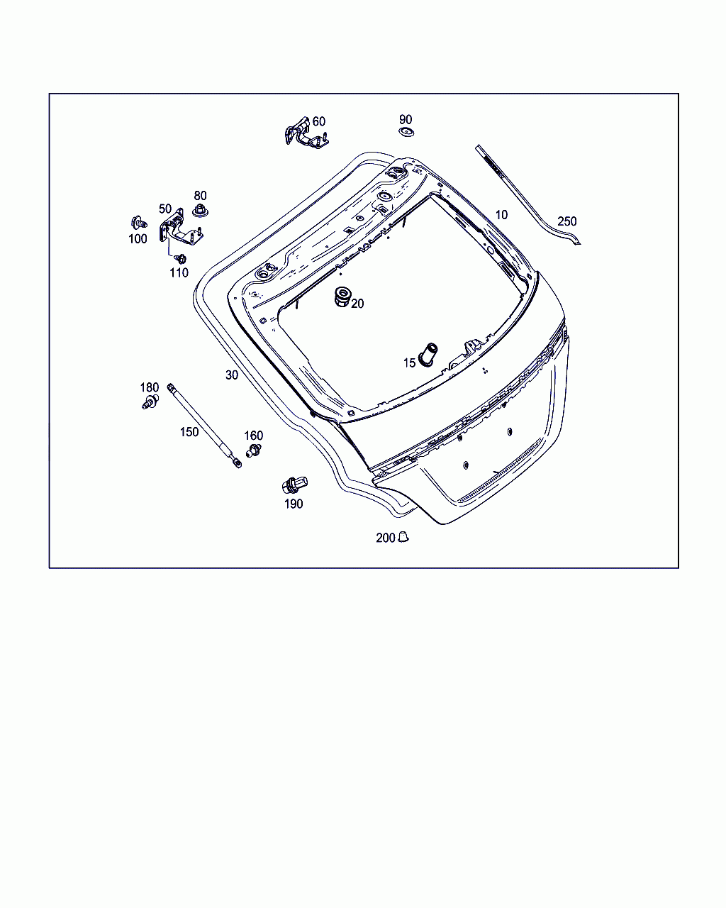 BALL PIVOT, <span>A 000 993 47 60, Main Group: Rear Panel Door, Diagram: REAR PANEL DOOR, Location Of Picture: 160