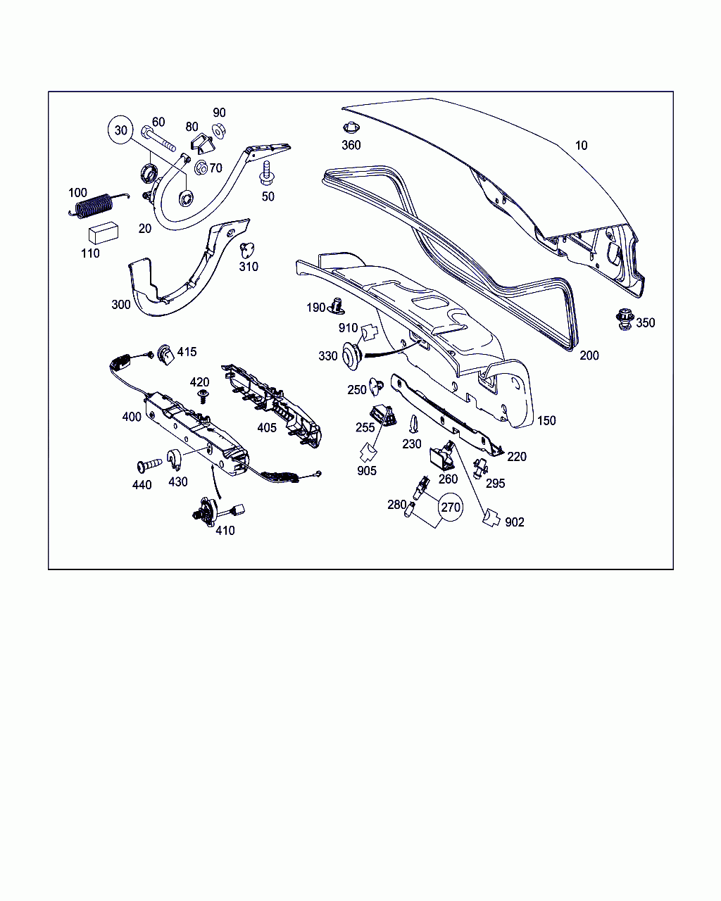 TRIM PANEL TRUNK LID, <span>A 212 694 08 25, Main Group: Rear Lid, Diagram: REAR LID, Location Of Picture: 150