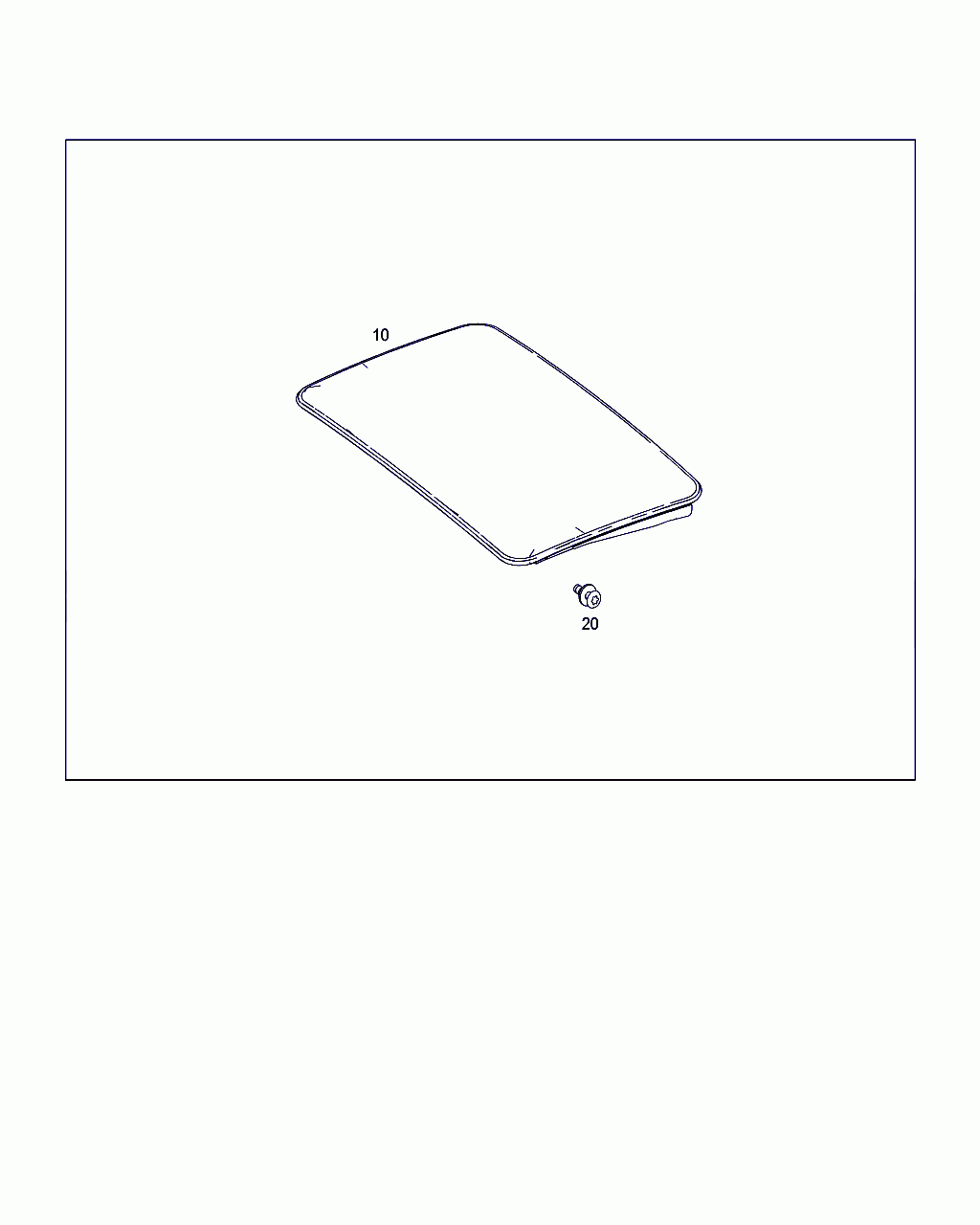 COVER, <span>A 216 780 00 21, Main Group: Sliding Roof, Diagram: SLIDING/LIFTING ROOF PLATE, Location Of Picture: 10