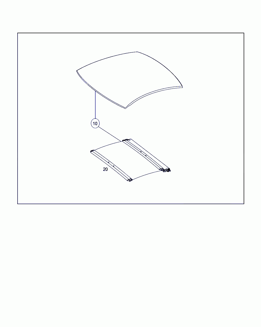 SUN ROLLER BLIND, <span>A 190 810 00 00, Main Group: Sliding Roof, Diagram: PANORAMIC ROOF, Location Of Picture: 20