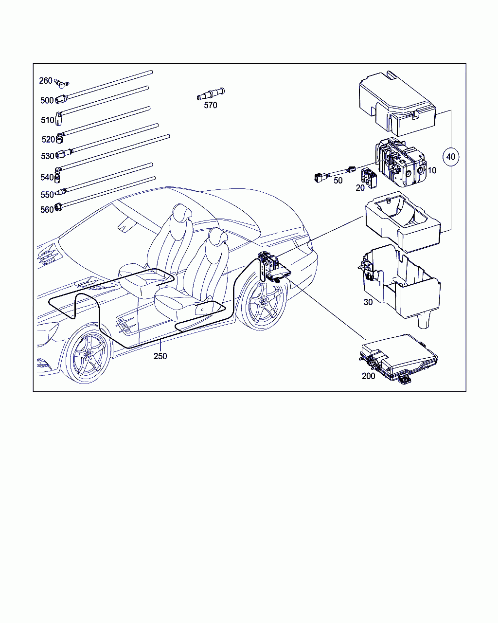 HOSE ASSEMBLY, <span>A 231 800 24 15, Main Group: Vacuum System / Hydraulic System, Diagram: VACUUM PUMP AND CONNECTOR, Location Of Picture: 20