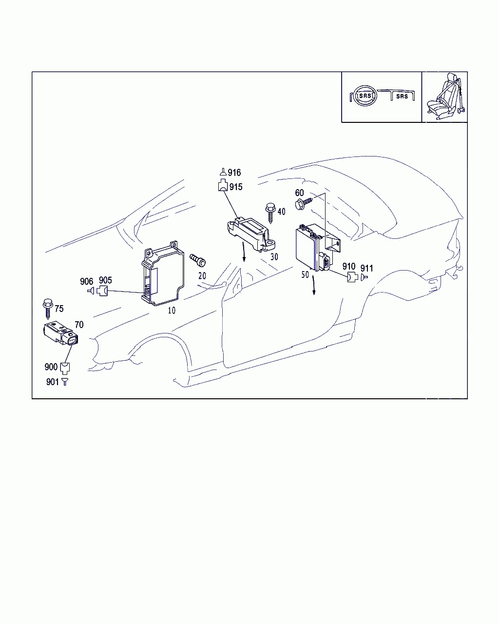 TRIGGER DEVICE, <span>A 230 820 71 26, Main Group: Electrical System, Diagram: BELT LOCKING RETRACTOR, AIRBAG AND SIDEBAG, Location Of Picture: 10