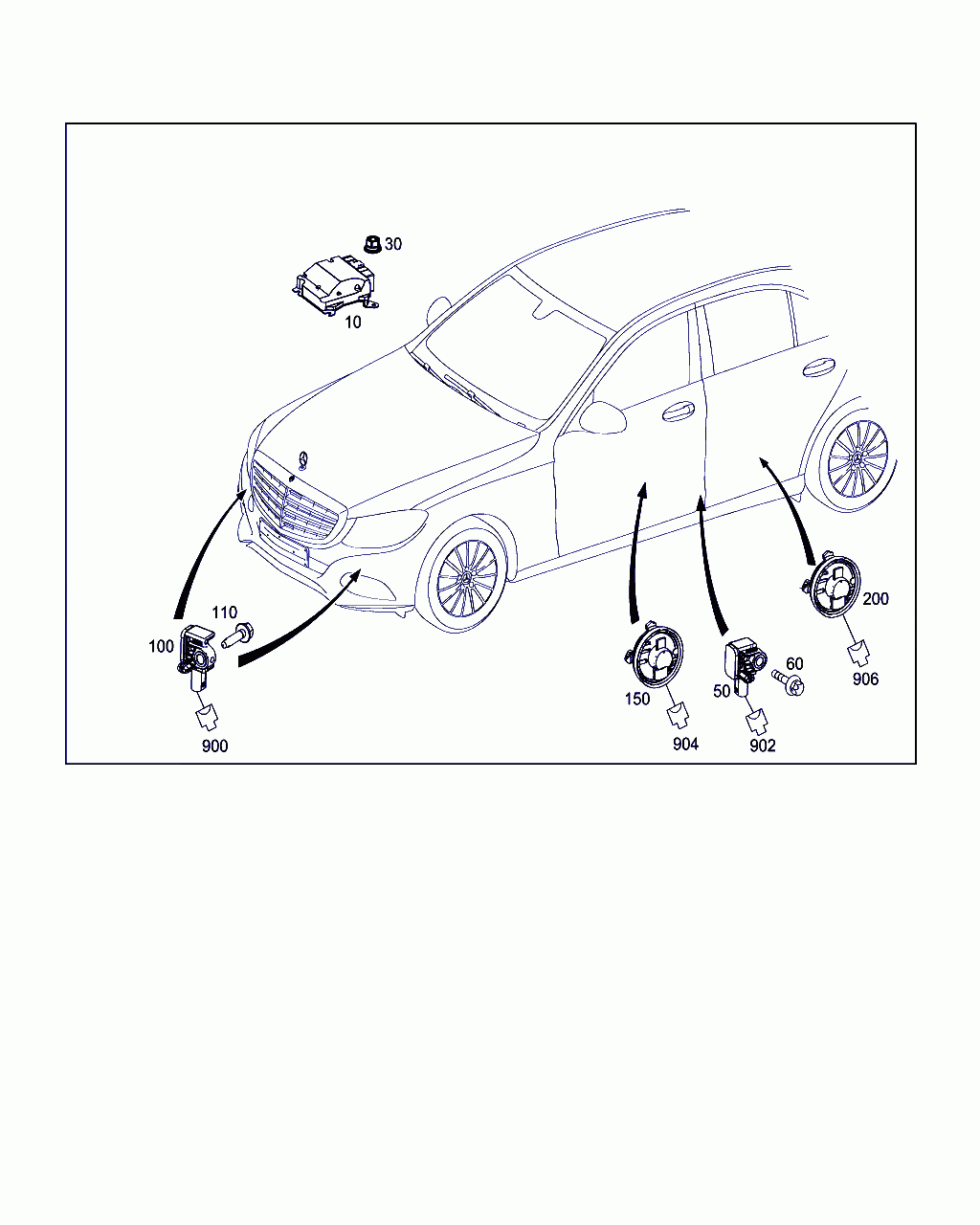 CONTROL UNIT, <span>A 205 900 25 12, Main Group: Electrical System, Diagram: BELT LOCKING RETRACTOR, AIRBAG AND SIDEBAG, Location Of Picture: 10