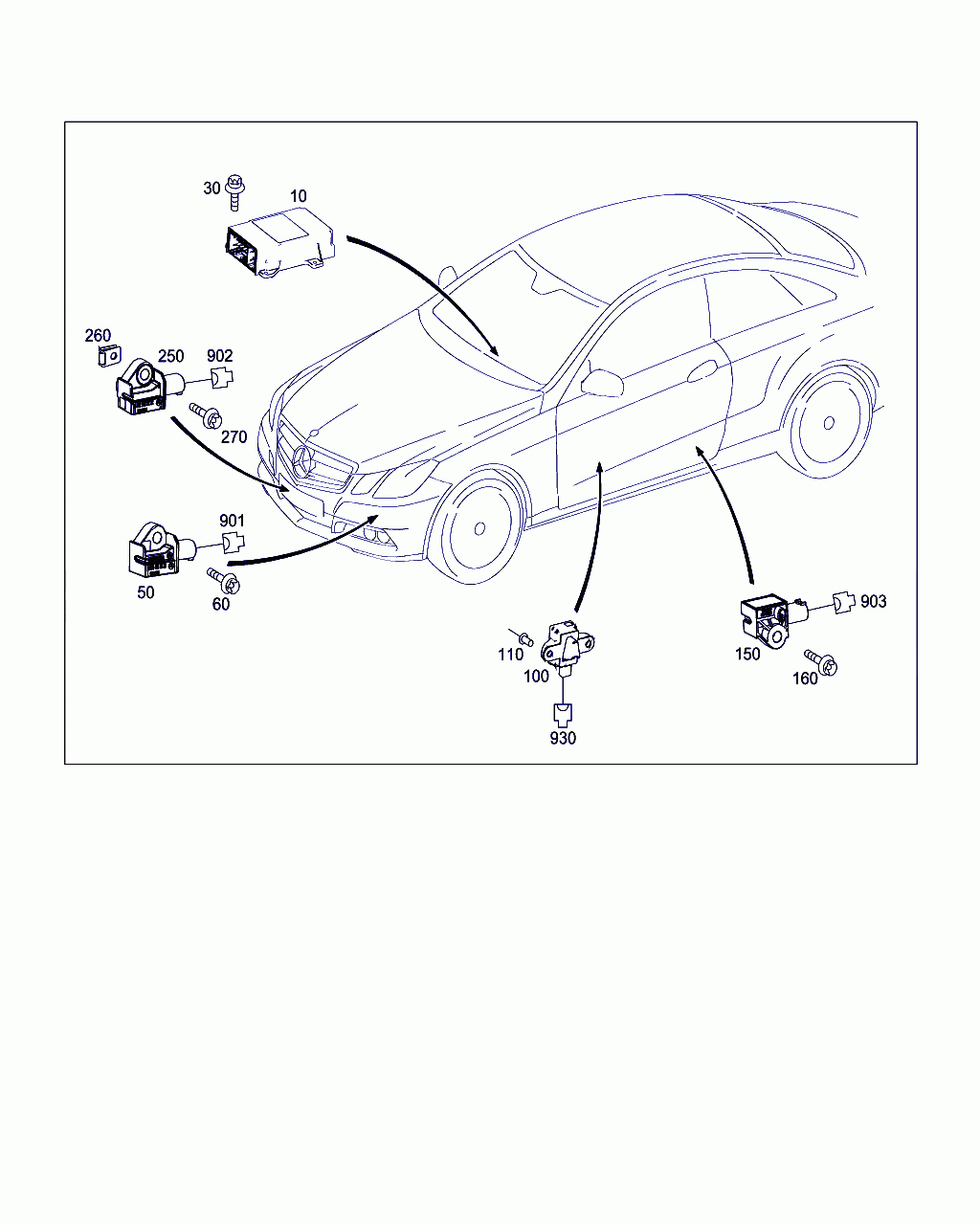 CONTROL UNIT, <span>A 207 901 02 00, Main Group: Electrical System, Diagram: BELT LOCKING RETRACTOR, AIRBAG AND SIDEBAG, Location Of Picture: 10