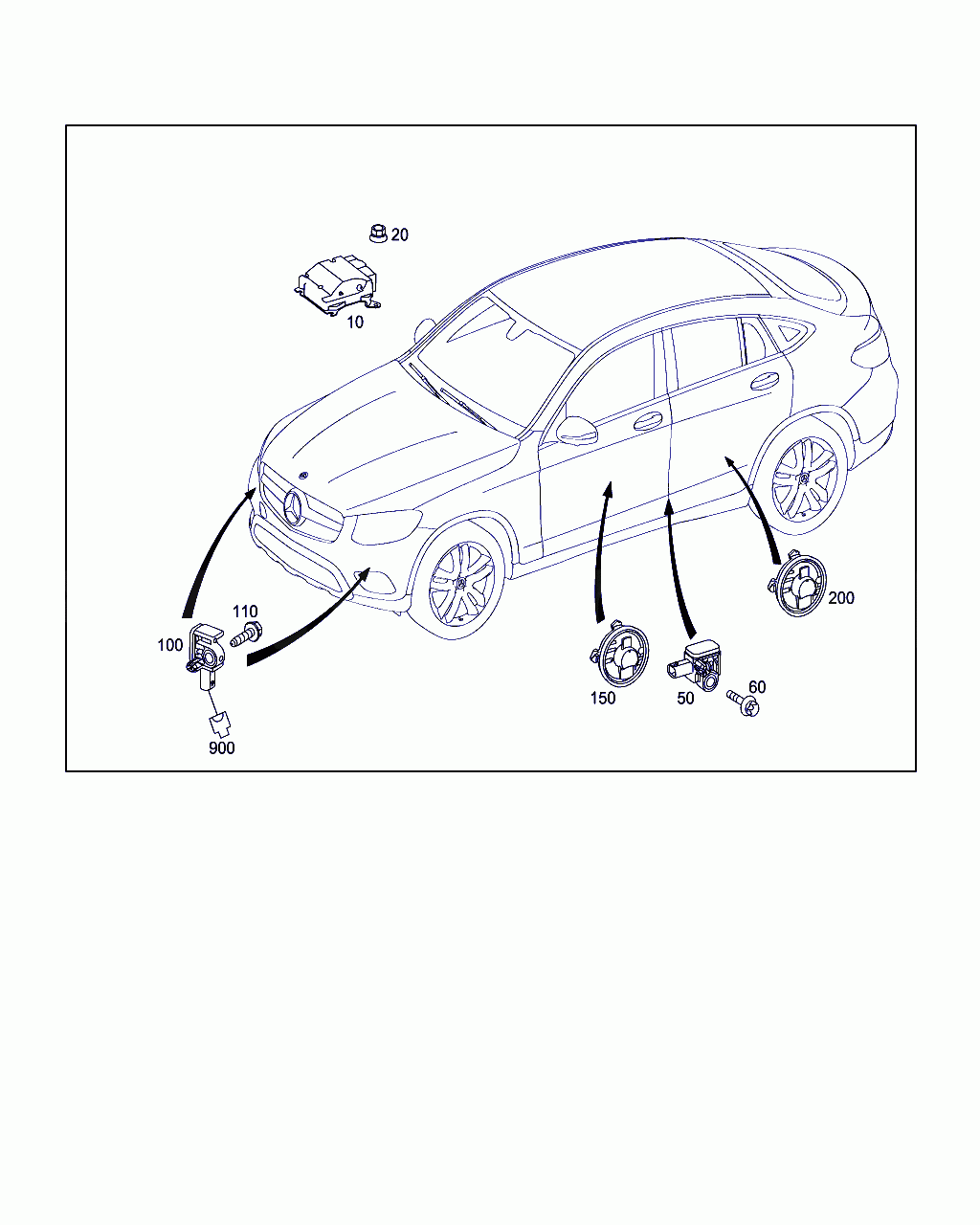 CONTROL UNIT, <span>A 205 900 96 27, Main Group: Electrical System, Diagram: BELT LOCKING RETRACTOR, AIRBAG AND SIDEBAG, Location Of Picture: 10