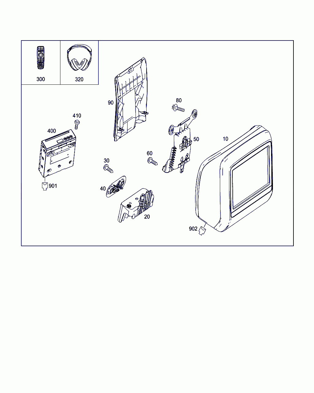 CONTROL UNIT, <span>A 212 900 07 28, Main Group: Electrical System, Diagram: REAR ENTERTAINMENT, Location Of Picture: 10