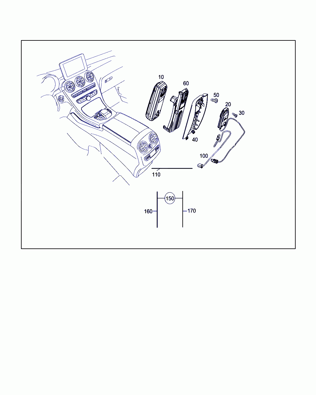 ELECTRICAL WIRING HARNESS, <span>A 253 820 25 00, Main Group: Electrical System, Diagram: AUTOMOBILE TELEPHONE, Location Of Picture: 100