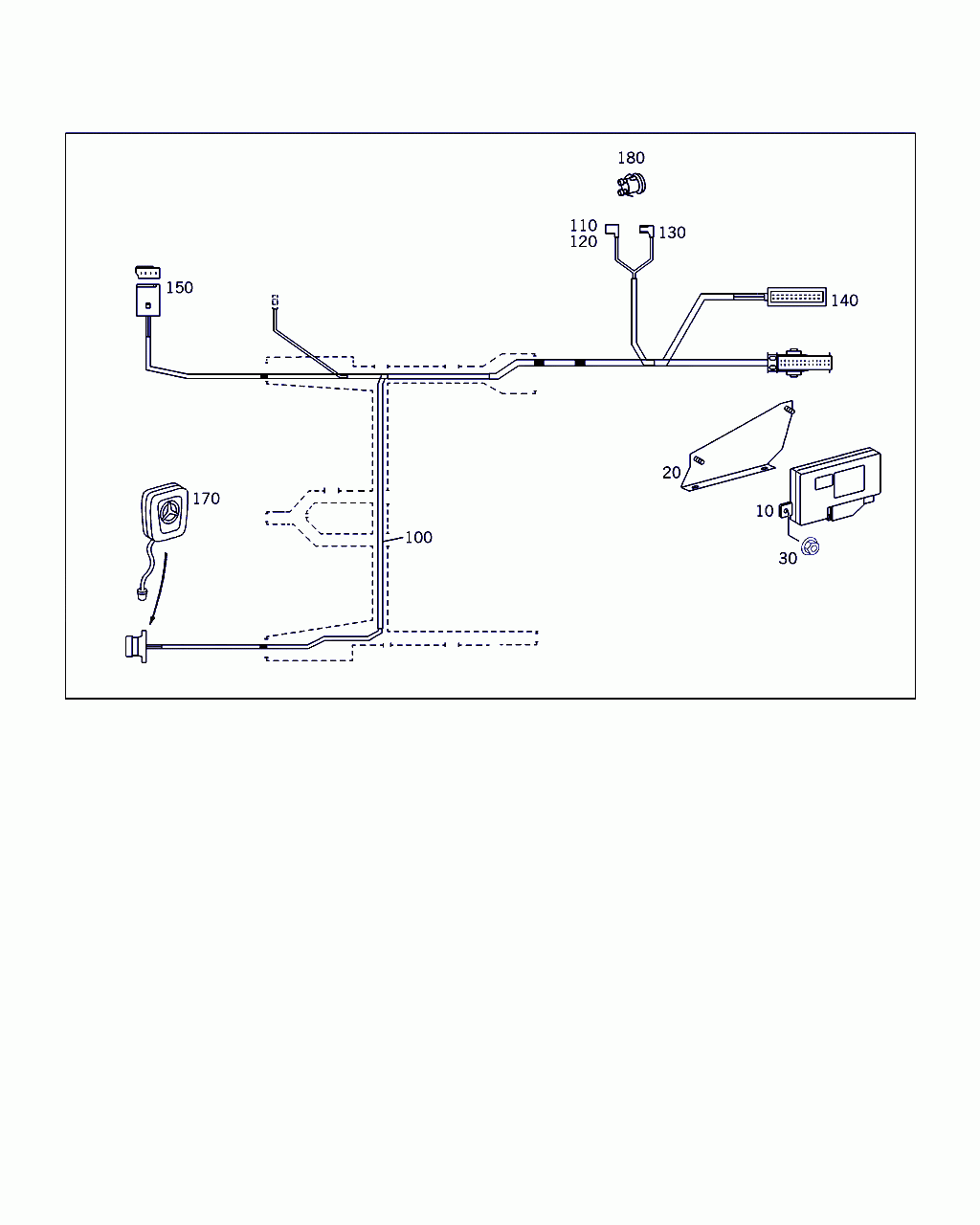 BRACKET, <span>A 220 820 08 14, Main Group: Electrical System, Diagram: DISTRESS ALARM SYSTEM, Location Of Picture: 20